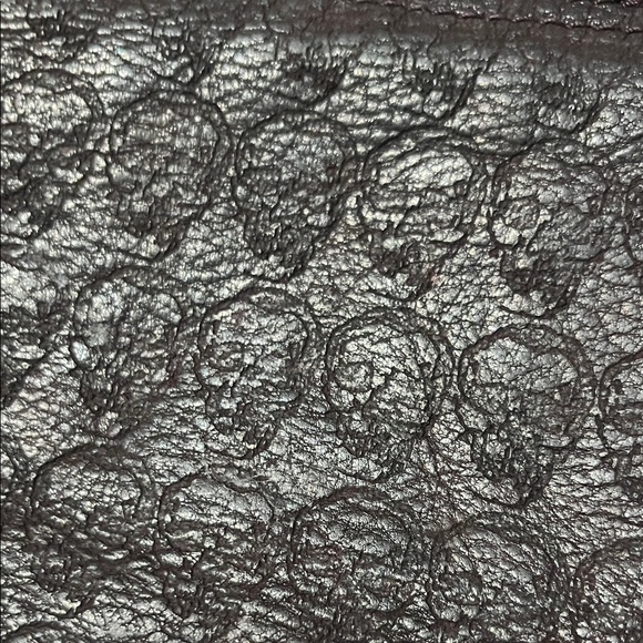 Zadig & Voltaire Deep Purple Leather Wristlet Clutch - Picture 4 of 9